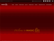 Tablet Screenshot of magiccitycasino.com